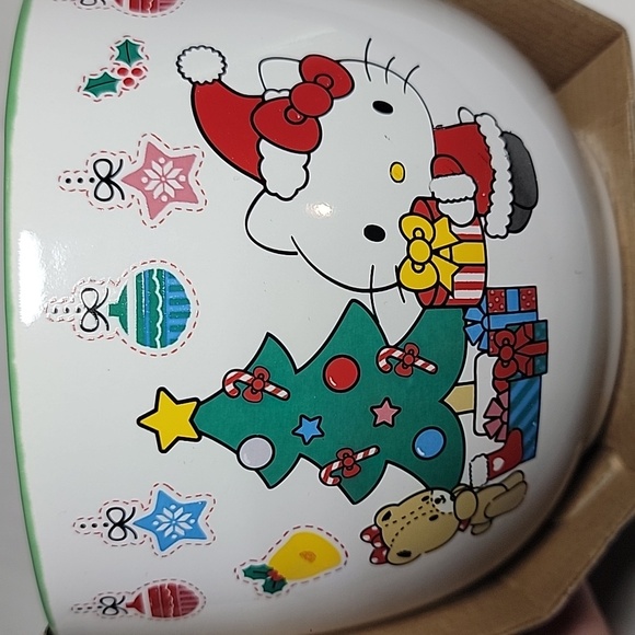 Hello kitty Christmas bowl with chopsticks - Picture 3 of 4